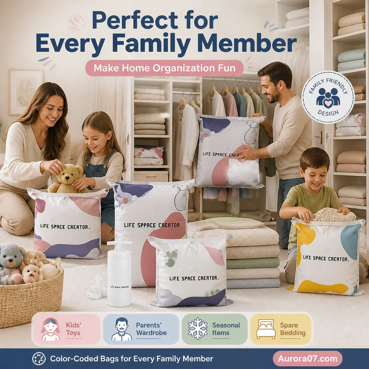 🧳Vacuum Storage Bags – Press & Seal