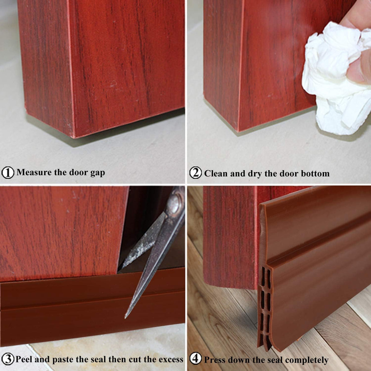 Self Adhesive Door Gap Filler Rubber