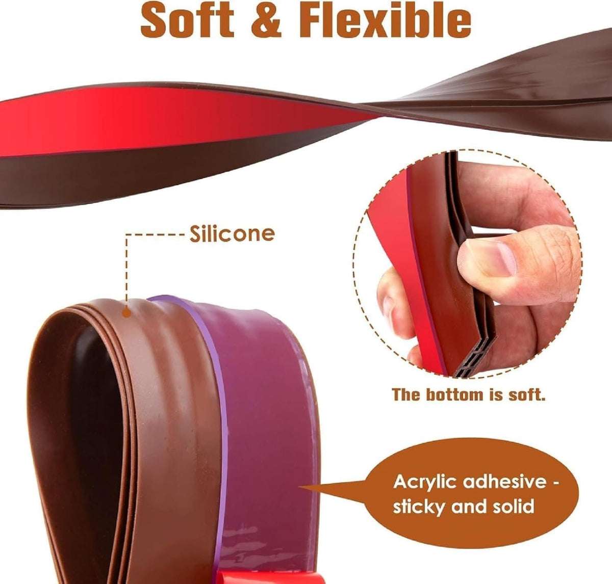 Self Adhesive Door Gap Filler Rubber