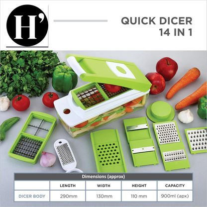 14 in 1 Multipurpose Chopper, Fruits & Vegetable Cutters
