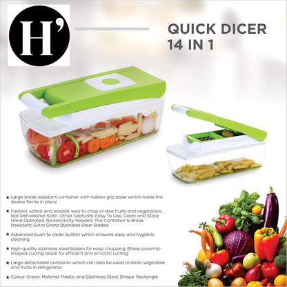 14 in 1 Multipurpose Chopper, Fruits & Vegetable Cutters