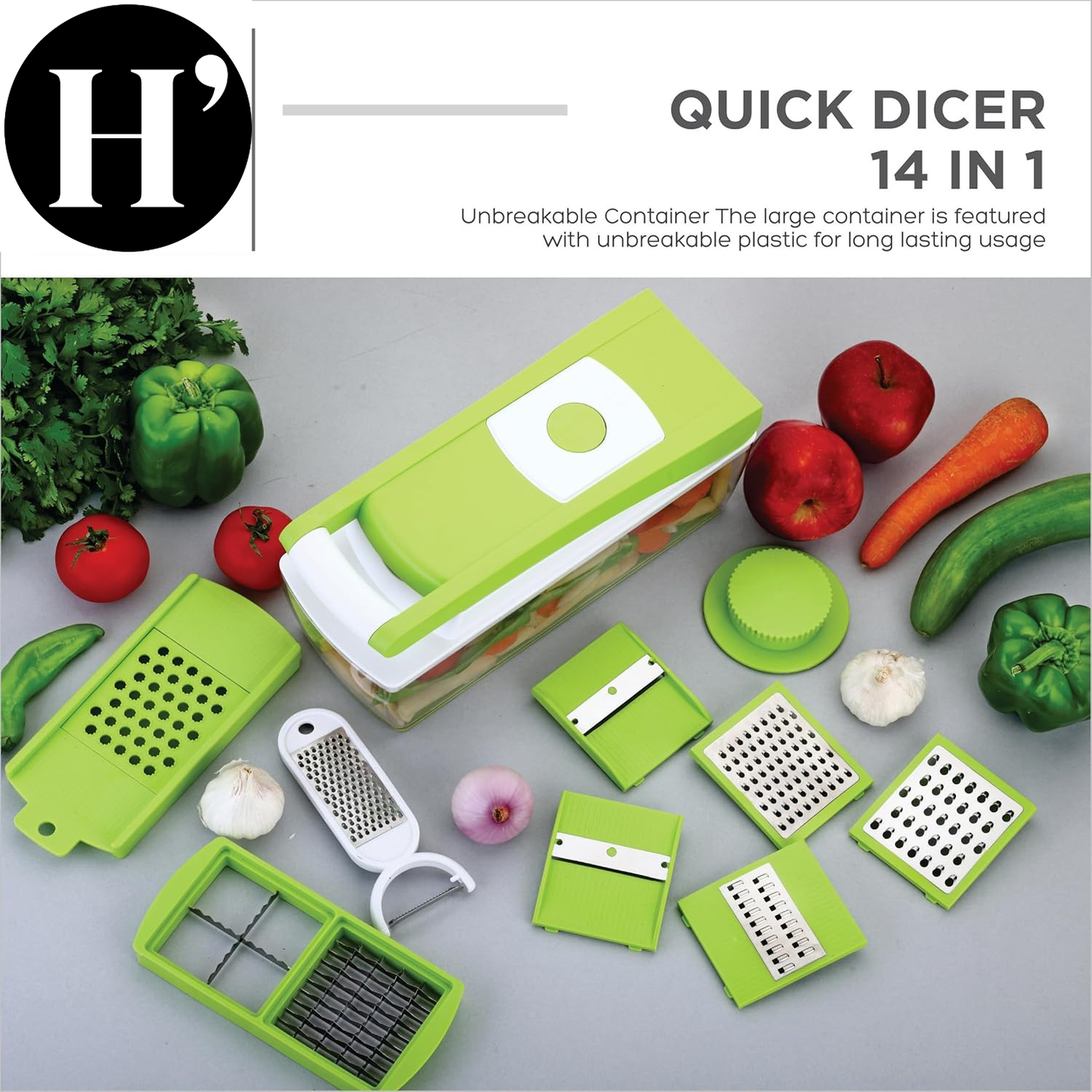 14 in 1 Multipurpose Chopper, Fruits & Vegetable Cutters