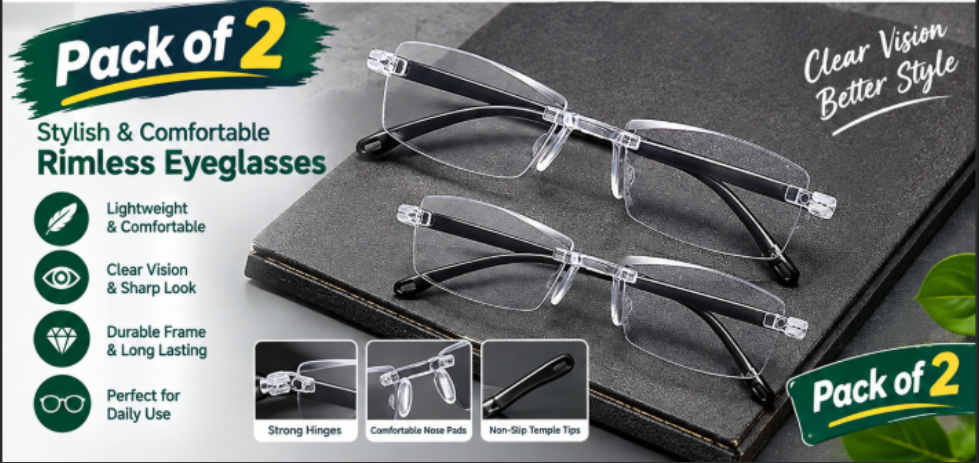 Daily Use Reading Glass (Pack of 2)
