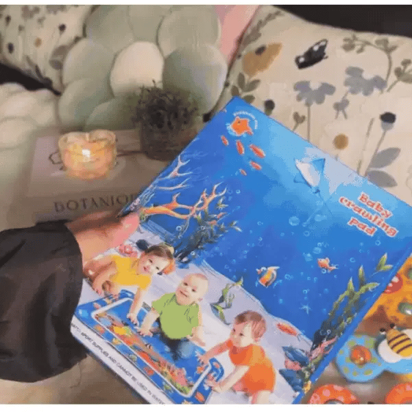 AquaAdventure™ - Tummy Time Water Play Mat | Floating Shapes | Sensory Play